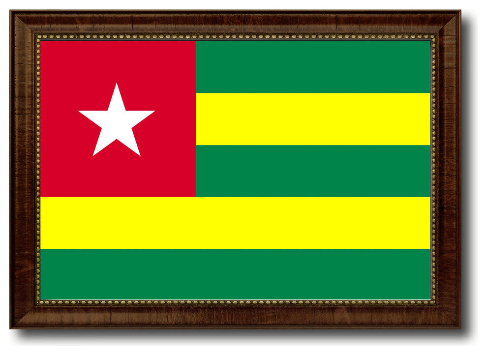 Togo Country Flag Canvas Print, 15"x21"