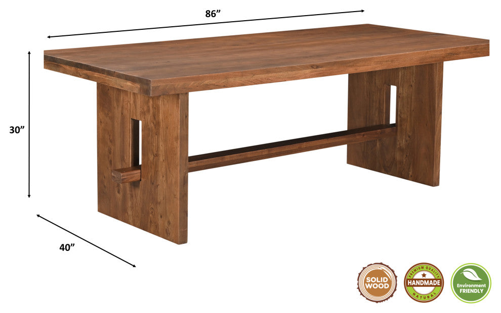 Emma 9-piece Solid Wood Dining Set