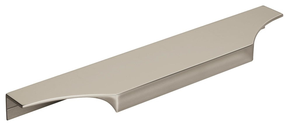 Extent 8-9/16" CTC Cabinet Edge Pull, Polished Nickel