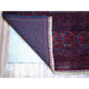 Deep and Saturated Red Hand Knotted Afghan Khamyab Velvety Wool Rug, 9'8"x13'1"