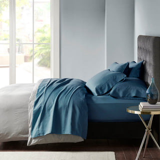 Madison Park 800 Thread Count Cotton-Blend Sateen 6-Piece Sheet Set, Teal