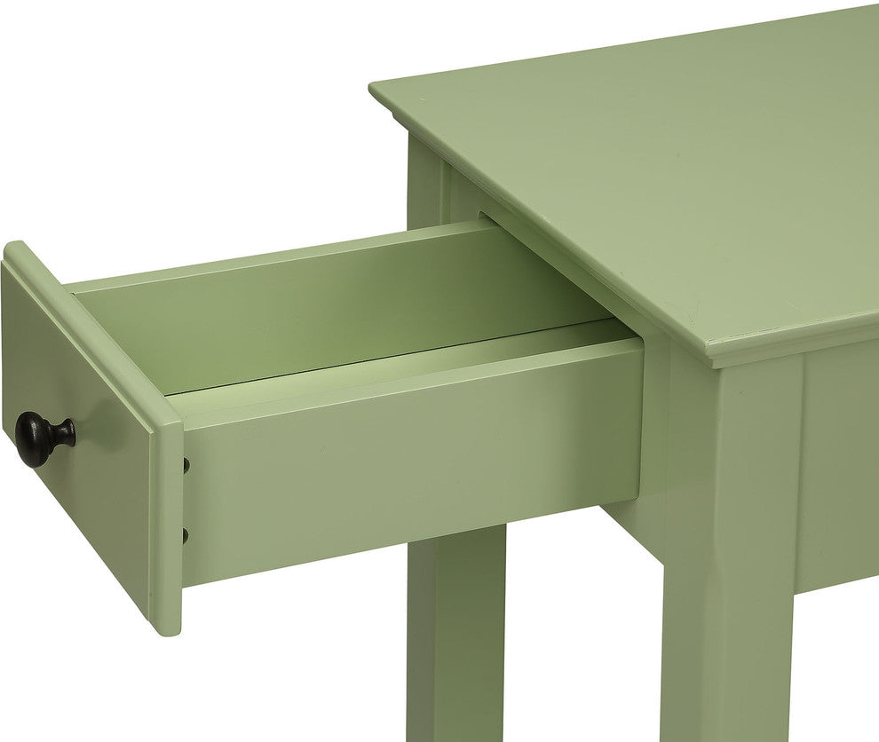 Urban Designs Bega Wooden Accent Side Table, Light Green