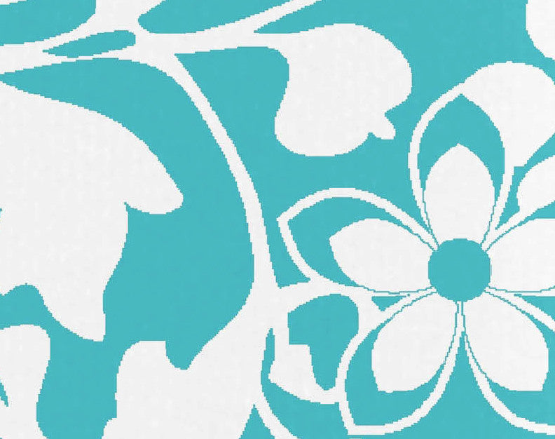 18"x30" Evelyn Floral Print Kitchen Towel, Blue