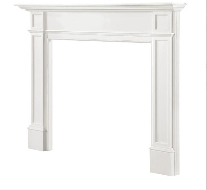 The Marshall 48 inch Fireplace Mantel MDF White Pain