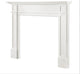The Marshall 48 inch Fireplace Mantel MDF White Pain