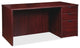 Lorell Prominence Laminate Desk Office Suite, Top, Mahogany, 72"x30"x29", Right