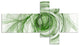Ball of Yarn Green Spiral, Abstract Canvas art print, 60"x32", 5 panels