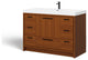 The Sacha Bathroom Vanity, Teak, 48", Single Sink, Freestanding