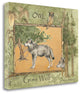 "Gray Wolf" By Anita Phillips,Ready to Hang Giclee Print on Gallery Wrap Canvas