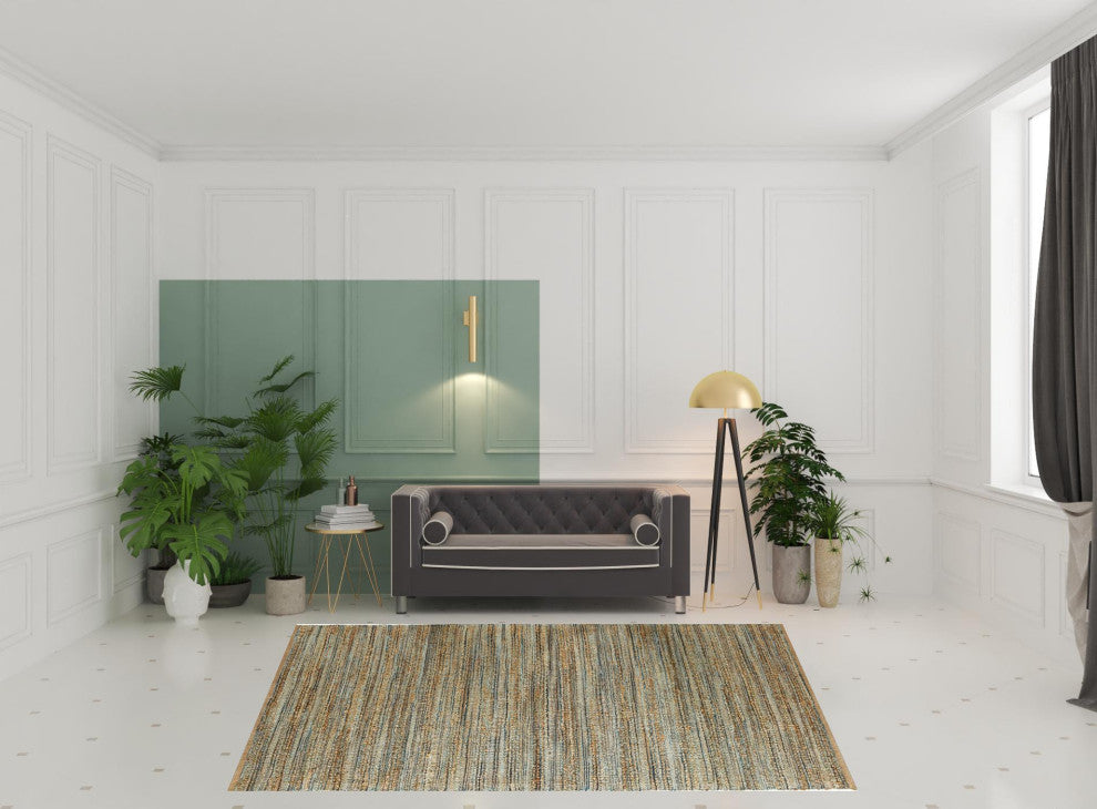 8' X 10' Natural Hand Woven Area Rug