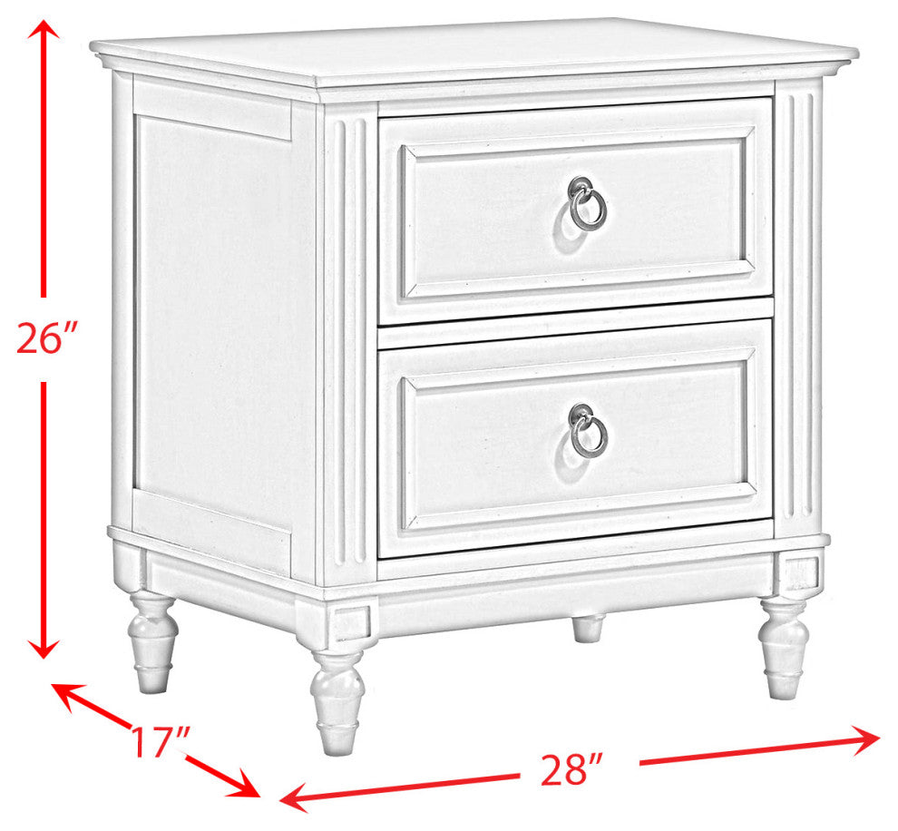 Gianna 2-Drawer Nightstand
