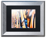"Graffiti" Framed Art by Yale Gurney, Silver, Black, 14"x11"