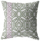 18" White Bird Maze Zippered Throw Pillow