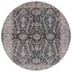 Ahgly Company Indoor Round Mid-Century Modern Area Rugs, 5' Round