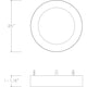 Everlume Collection Brushed Nickel 5" Edgelit Round Trim Ring