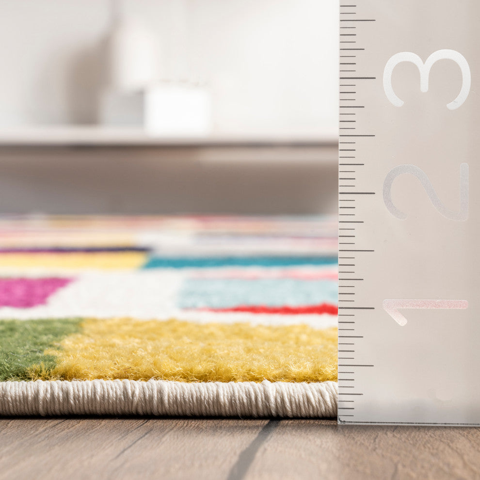 Nuloom Prismatic Simon Honeycomb Area Rug, Multicolor 8'x10'