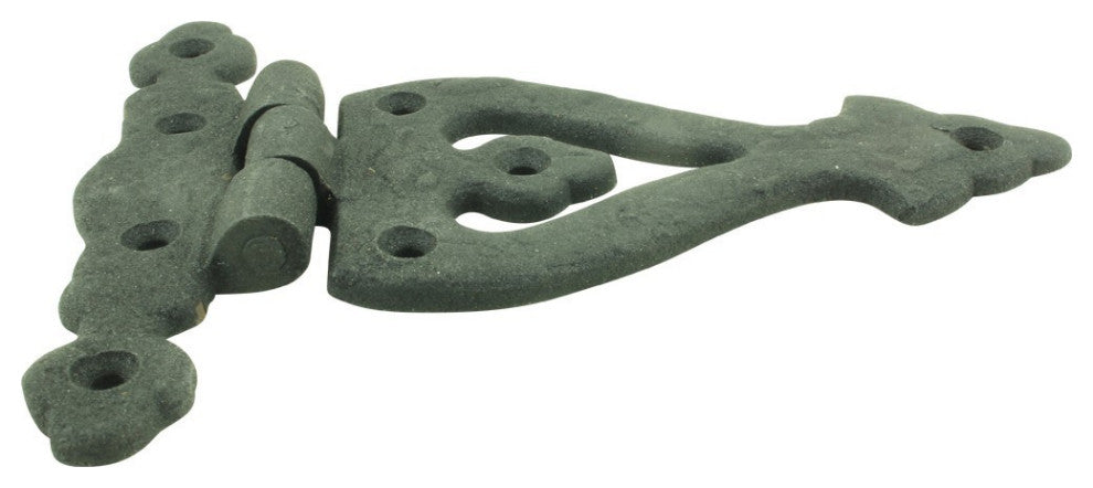 Black Wrought Iron Door Hinge 5 Inch RSF Finish Barn Door Hinges Pack of 2