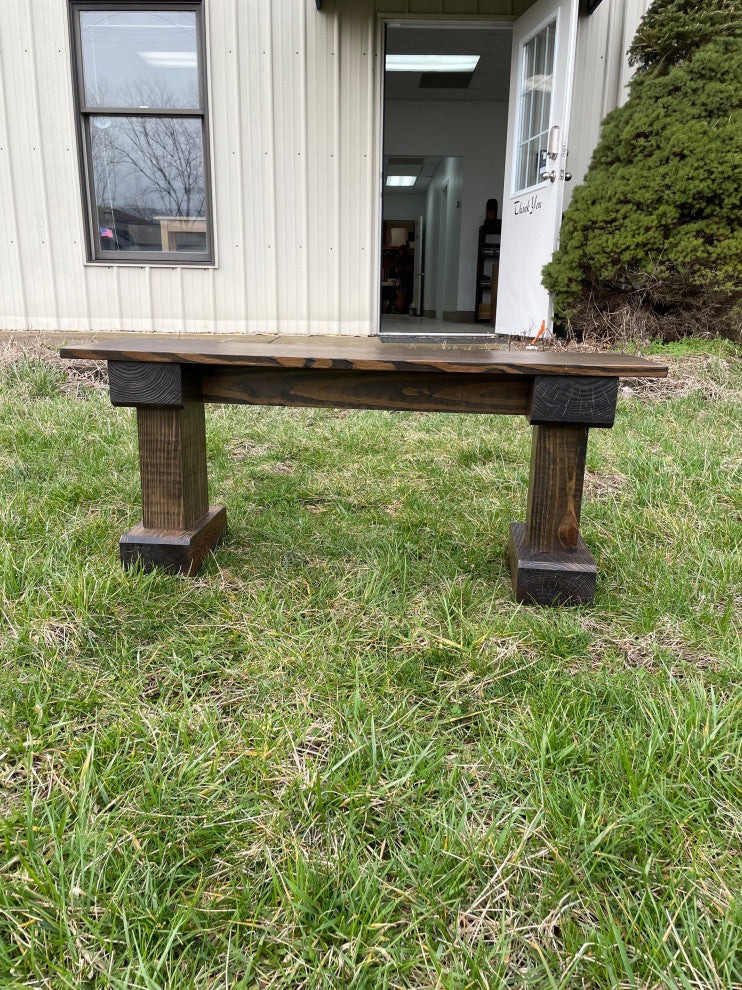 Dark Walnut Wyoming Bench, 30 Inches