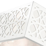 Polished Chrome Fretwork, Ornamental, Transitional, Sophisticated Vanity Sconce