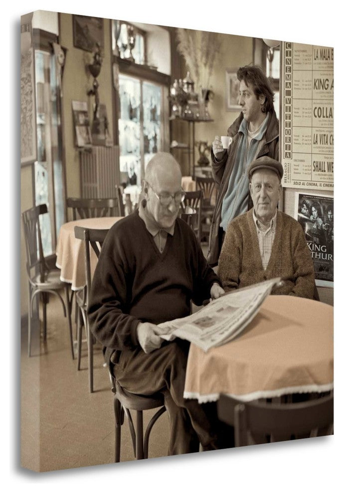 "Bellagio Caffe - 1" By Alan Blaustein, Giclee Print on Gallery Wrap Canvas