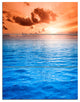 "Brilliant Blue Waters Under Sunset" Metal Wall Art, 3 Panels, 28"x36"