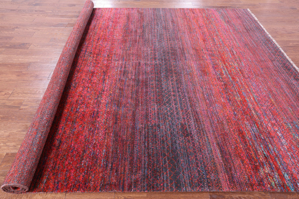 Savannah Grass Handmade Wool & Silk Rug 8' 9" X 11' 7" - Q15444