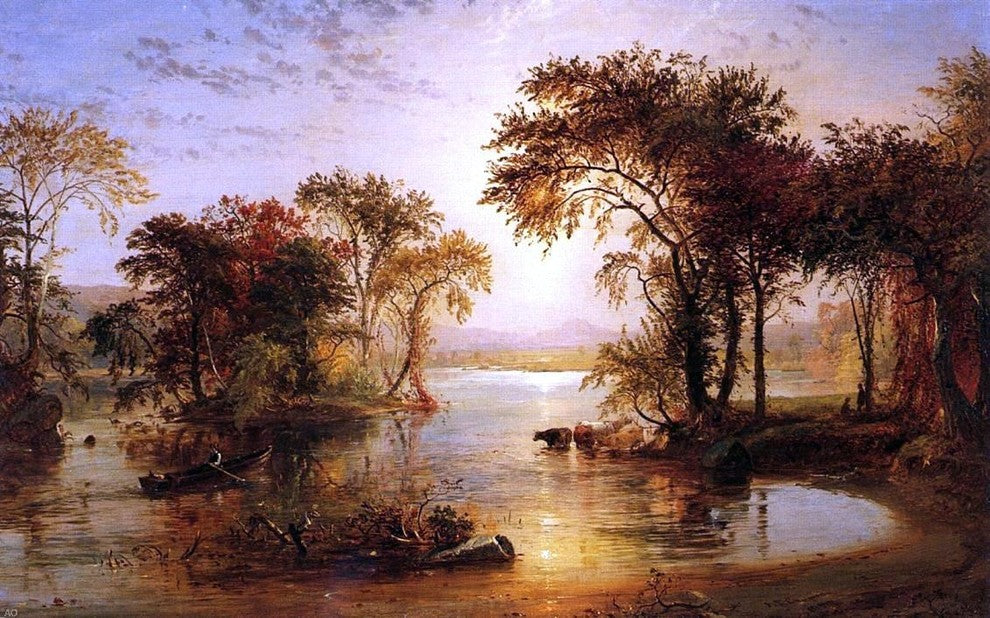 Jasper Francis Cropsey Autumn on the Susquehanna Wall Decal