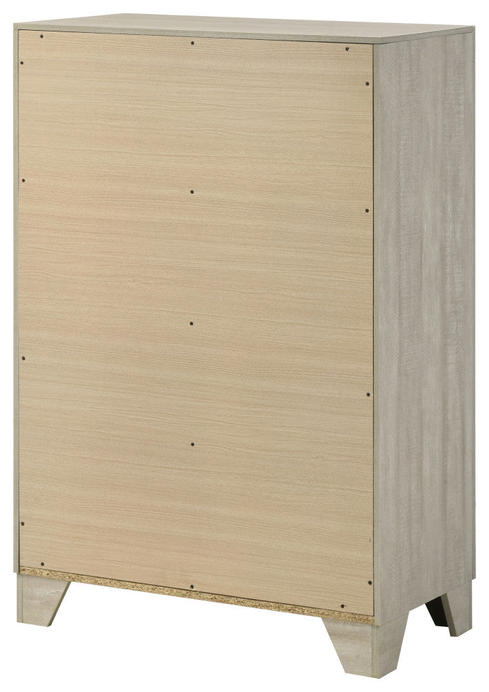 Trenton 4-drawer Bedroom Chest of Drawers Rustic Cream