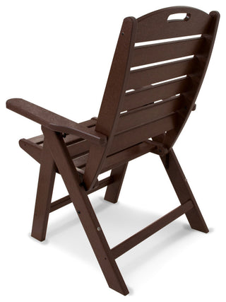 Polywood Nautical Highback Chair, Mahogany