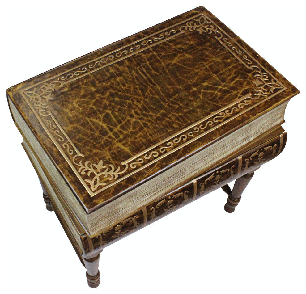Stacked Books of Shakespeare Side Table