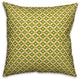 Whimsical Diamond Pattern, Green Throw Pillow Cover, 18"x18"