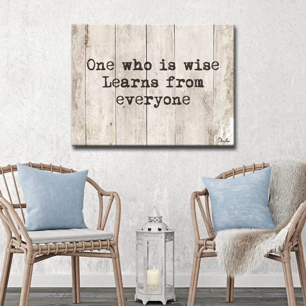 Ready2HangArt Inspirational 'Wise Learner' Wrapped Canvas Wall Art