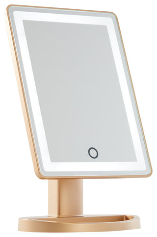 Touch Infinity Makeup Mirror, Champagne Gold