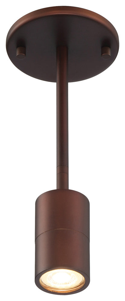 Cafe 1 Light LED Wall Or Ceiling Spotlight, Bronze