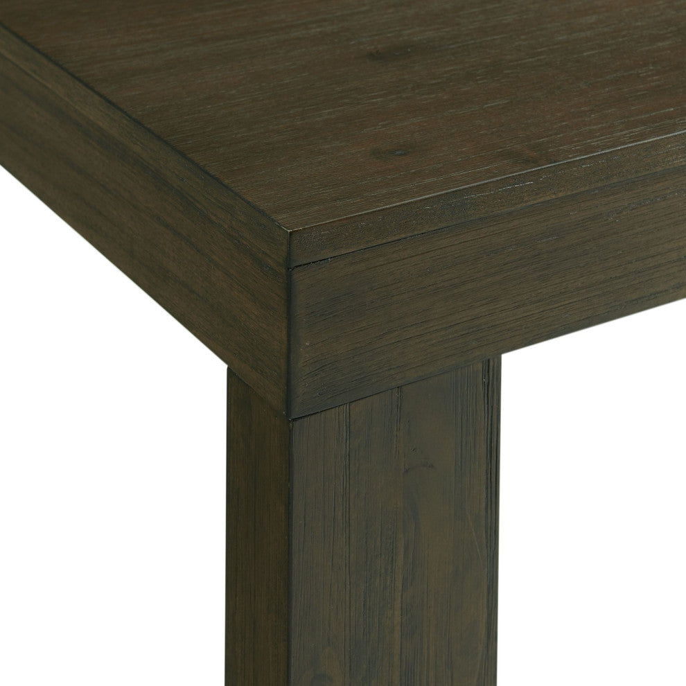 Jasper Square End Table, Dark Walnut