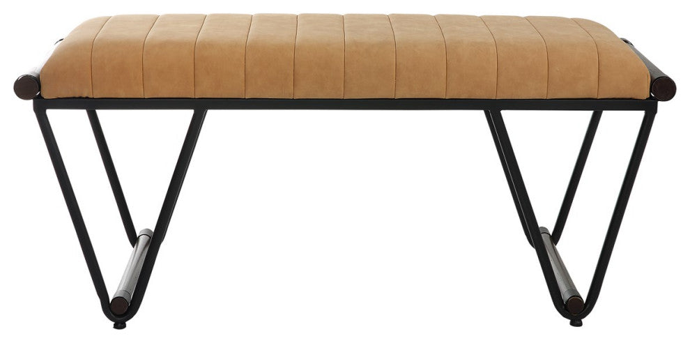 Uttermost Woodstock Mid-Century Bench 23679