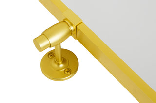 Home Living Rectangle Pivot Mirror 24x20 Inch, Gold