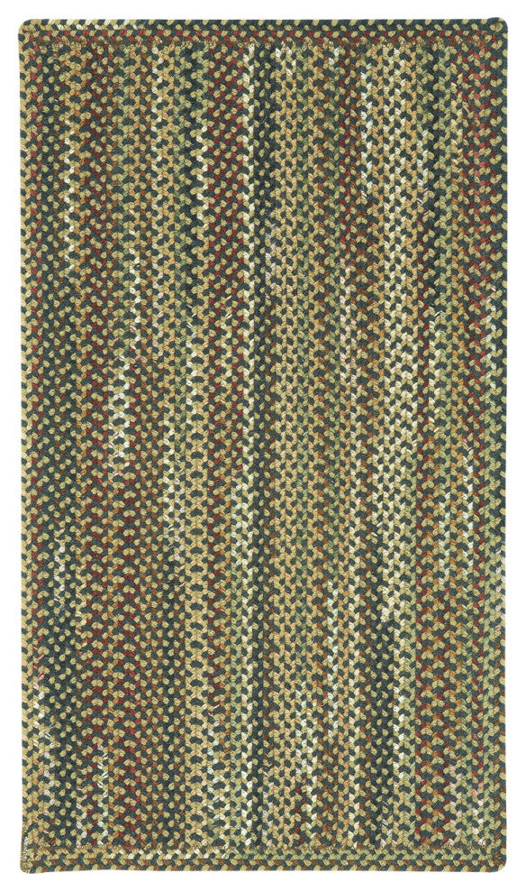Capel Bangor Very Charcoal 0070_300 Braided Rugs - 3' X 5' Concentric Rectangle