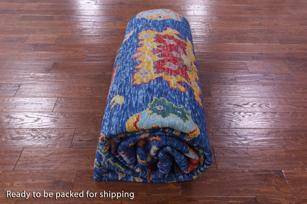 Handmade Turkish Oushak Wool Rug 10' 1" X 13' 11" - Q14791