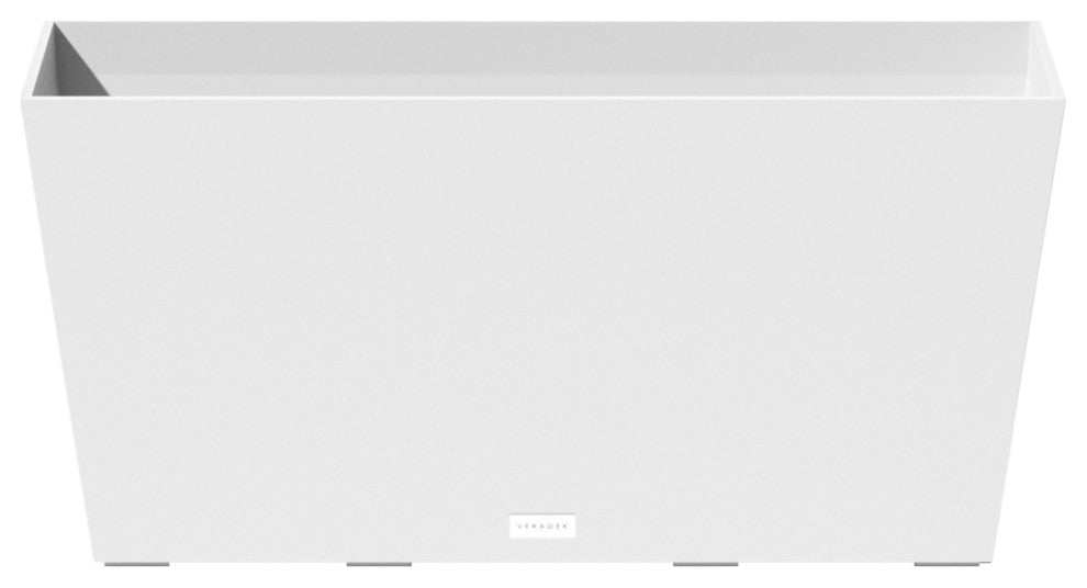 Midori Trough Planter, White, 31 Inch, 1 Pack