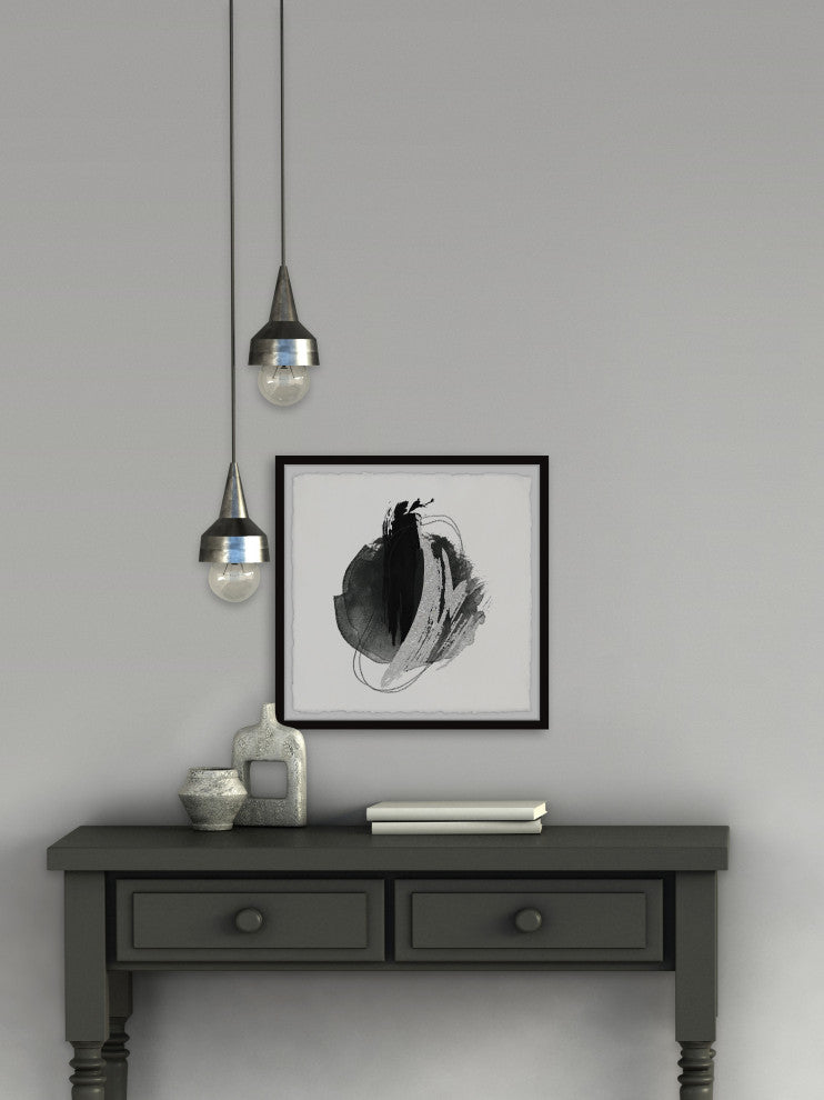 "Marked Shadows" Framed Painting Print, 18x18