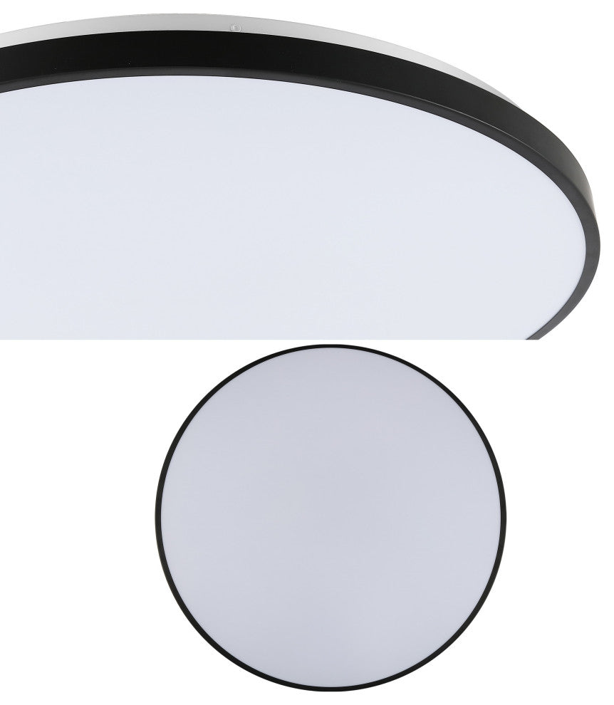Astrid 21.25" 1-Light Modern Minimalist Iron Circle Integrated LED Flush Mount