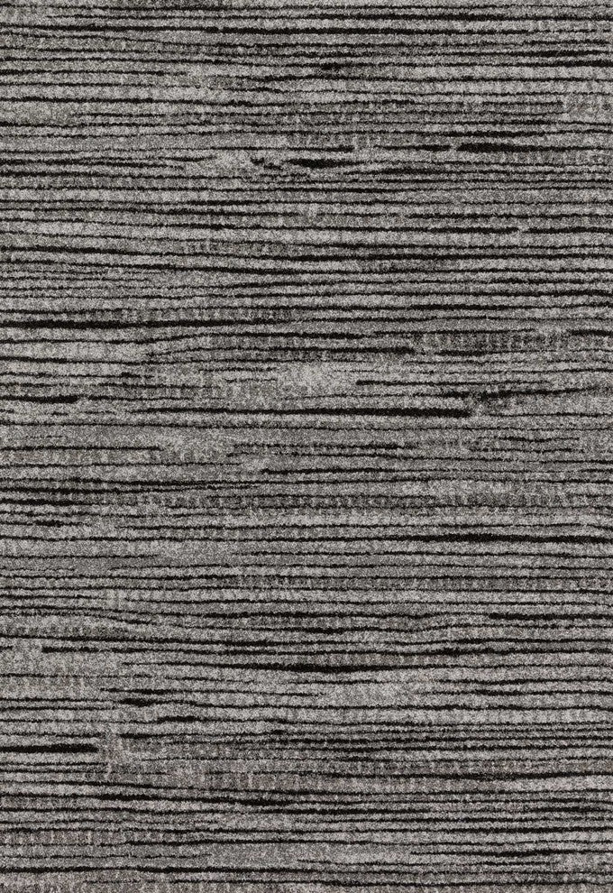 Emory EB-02 Gray Black Area Rug, 5'3"x7'7"