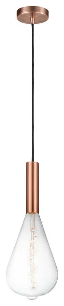 INNOVATIONS LIGHTING 198-1P-AC-BB164LED Edison 1 Light 6.5 inch Mini Pendant