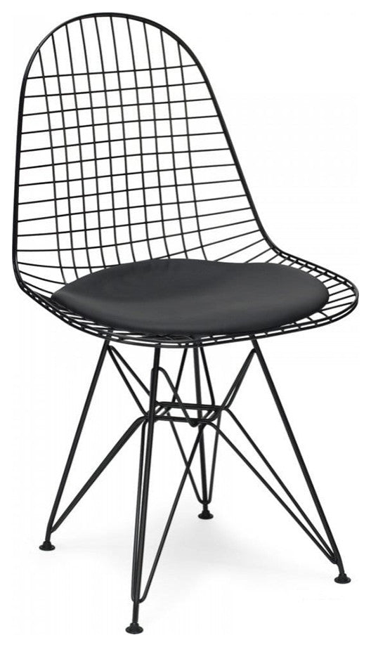 Mesh Eiffel Chair in Black (Set Of 4)