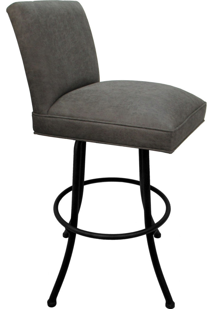 Swivel Metal Counter, Bar or Extra Tall Stool - Sommerville on Noam Base, Northwest Elk - Black, 26"