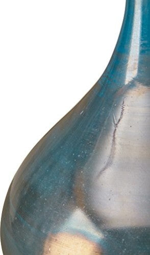 Madison Park Signature Aurora Blue and Bronze Decorative Glass Vases 3-piece set