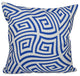 Geometric Decorative Pillow, Dazzling Blue, 18"x18"