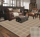 Natural Herrington Plaid Area Rug Milliken Tactesse Nylon, 4'x13'