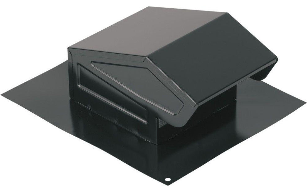 Broan 636 Roof Cap, 3" or 4" Round Duct, Steel with Baked Black Finish